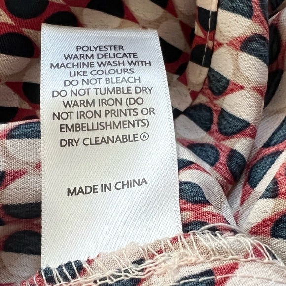 🆕 Meinsang patterned short sleeve plus size collared blouse red … - Picture 10 of 10